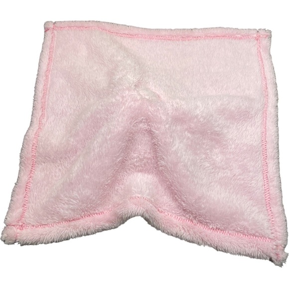 Elephant with Bow Lovey Plush Stuffed Animal Gray Pink Security Blanket 14” Sq - Picture 5 of 7